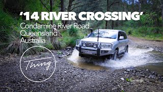 The Condamine River Track  Road 4WD 14 River Crossing’ in Queensland Australia [upl. by Hebe30]