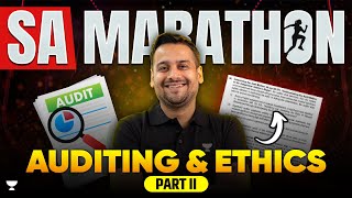 SA Audit Marathon  Sep 24  Auditing amp Ethics  CA Ankit Oberoi [upl. by Freud937]