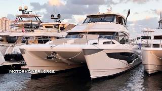 Aquila Largest Power Catamaran 70 Luxury Yacht Walkthrough [upl. by Cornelia]