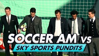 Soccer AM v Sky Pundits  Volley Challenge w Carragher Redknapp amp Le Tissier [upl. by Olympie]