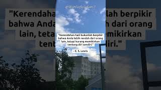 Rendah hati bukan rendah diri ya motivasihidup renungan quotes motivasi [upl. by Barrow162]