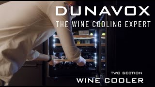 Cool red and white wines at their ideal temperatures with our doublezone Dunavox wine coolers [upl. by Ibot]