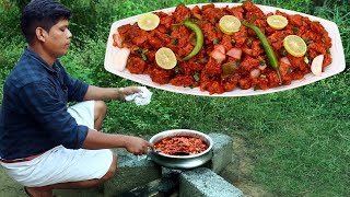 RESTAURANT CHILLI CHIKEN  Spcy Indian Recipe  Village Food Channel [upl. by Ammej]