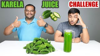 KARELA JUICE  RAS CHALLENGE  Bitter Gourd Juice Competition  Food Challenge [upl. by Shirah]