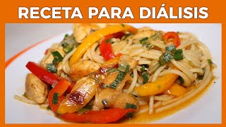 RECETAS para HEMODIALISIS 🍜🍛 Tallarín saltado estilo Perú 🇵🇪 [upl. by Jaan]