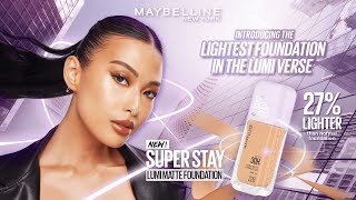 NEW MAYBELLINE SUPER STAY LUMI MATTE FOUNDATION 🪐 ENTER THE LUMIVERSE WITH MICHELLE MARQUEZ DEE [upl. by Lednew]