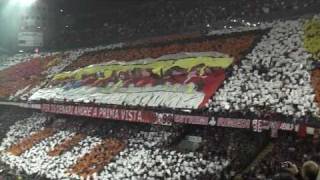 Milan Inter 30 Curva Sud Milano FORMAZIONE MILAN CON COREOGRAFIE IN HQ [upl. by Sukram]