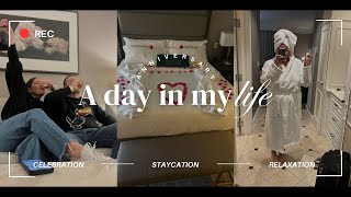 1st Anniversary staycation Vlog  Day In My Life  The Ballantyne Hotel  Charlotte NC [upl. by Nylirej]