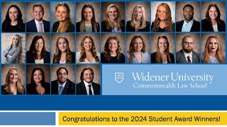 2024 Student Awards Ceremony  Widener Law Commonwealth in Harrisburg PA [upl. by Hulda]