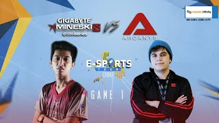 EST Cebu  Mineski vs Arcanys Game 1 Casted By Dunoo and Lon [upl. by Aryek]