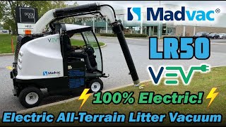 Madvac LR50 100 Electric Litter Vacuum Demo [upl. by Odeen433]