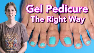 A Proper Salon Pedicure With Gel Step By Step Watch Me Work [upl. by Ynnatirb559]