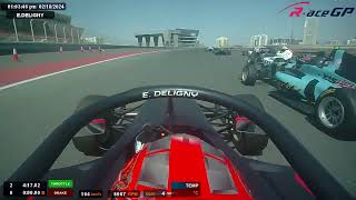 Onboard F4 UAE 2024 Enzo Deligny  Race 3 Round 5 Opening Lap [upl. by Uticas]