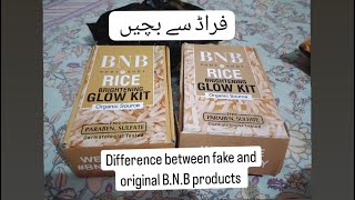 BNB rice Glow kit reviews bnb rice kit original and fake products in Marketbnb honest reviews [upl. by Niall]