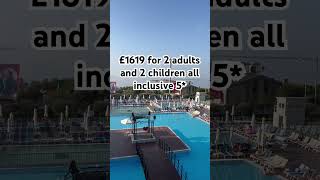 5 All Inclusive 2 adults and 2 children £161900 October Half Term maxeria turkey [upl. by Ellebanna]