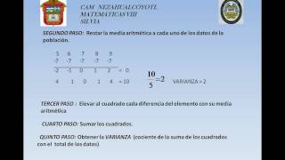 Medidas de dispersión varianza y desviación estándar [upl. by Semaj]