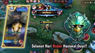 First Maniac Cara Main Hanzo di Tier Badak Auto Bantai guys 🔥🔥 Hanzo Gameplay  Mlbb [upl. by Nelram32]