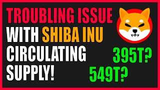 Troubling Issue with Shiba Inu Circulating Supply Is it 395T or 549T Tokens [upl. by Fionna]