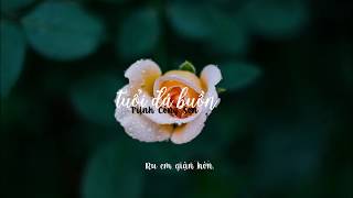 LYRICS TUỔI ĐÁ BUỒN  Quang Dũng [upl. by Colton720]