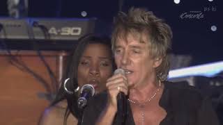 Rod Stewart  Father and son  Live  Nokia Times Square [upl. by Enilaf361]