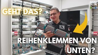 Geht das Reihenklemmen von unten KNX Schaltschrank Auflegen  Anklemmen I Phoeenix PTI Klemmen [upl. by Eilhsa]