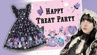 JFASHION HAUL Angelic Pretty HAPPY TREAT PARTY Unboxing amp Review ♡♡ [upl. by Enniotna]