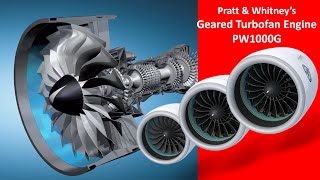 Pratt amp Whitneys Geared Turbofan Engine PW1000G How does it work [upl. by Roobbie]