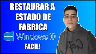 Cómo restablecer tu PC a estado de fabrica en Windows 10 [upl. by Naujak477]