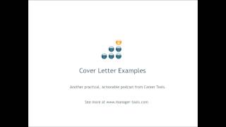 Cover Letter Examples [upl. by Ekle26]