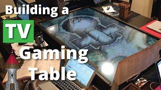 Building a TV Case for your DampD Gaming Table for Digital Maps [upl. by Nnaeirelav]