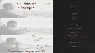 VOSTFR Kim Namjoon  BADBYE MONO [upl. by Nwahsd]