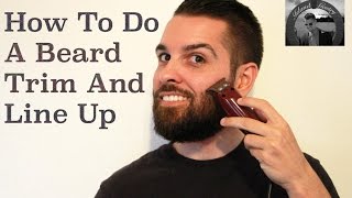 DIY  Beard Line Up And Trim [upl. by Zeuqram]