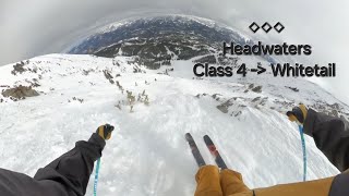 STEEP AND EXPOSED Skiing Class 4 at Big Sky Resort [upl. by Aenej162]