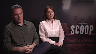 Interview with the cast of Scoop  Rufus Sewell Billie Piper Gillian Anderson Keeley Hawes [upl. by Mohun]