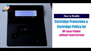 Disable HP Cartridge Protection amp Cartridge Policy on HP M182nw M183fw M254nw M255nw M454dn [upl. by Glynis162]