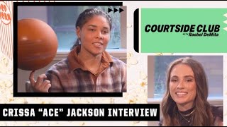 Crissa Jackson on being most followed basketball player on TikTok  Courtside Club w Rachel DeMita [upl. by Aloap]