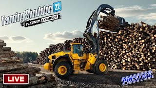 Logging Operations In SilverRun Forest  Farming Simulator 22 [upl. by Phaedra]