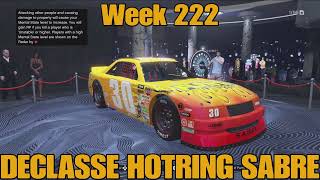 GTA 5  Week 222 LUCKY WHEEL PODIUM VEHICLE DECLASSE HOTRING SABRE Did you win it [upl. by Heyer]