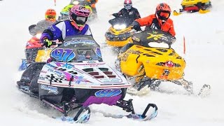 Racing Vintage Snowmobiles at the Most Fun Snowmobile Race Ever [upl. by Trebo]