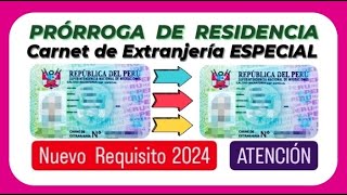 Prórroga de Residencia Especial  Nuevo Requisito [upl. by Sven]