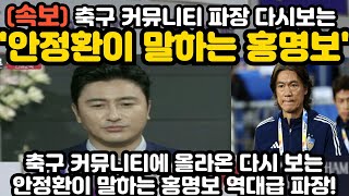 안정환이 말하는 홍명보파장 축구계 경악 ㅎㄷㄷ [upl. by Ecirahc]