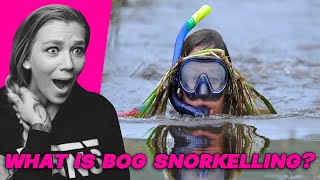 AMERICAN REACTS TO BOG SNORKELLING  AMANDA RAE [upl. by Aillil]