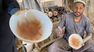 How ONYX Marble Stone Bowl are Made  Handcrafted ONYX Marble Stone Bowl  DIY ONYX Stone Bowl [upl. by Coward419]