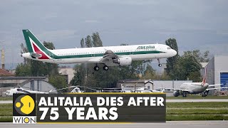 Bankrupt Italian flagship airline Alitalia makes its final flights after running for 74 years [upl. by Karl]