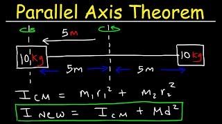 Parallel Axis Theorem amp Moment of Inertia  Physics Practice Problems [upl. by Grussing]