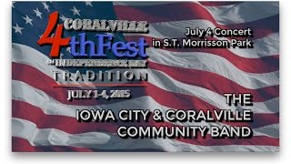 4thFest 2015 Iowa City and Coralville Community Band July 4 2015 [upl. by Luthanen]