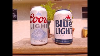 Coors Light 42 Vs Labatt Blue Light 4  Taste Challenge [upl. by Farman478]