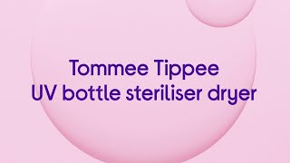 Tommee Tippee 423110 UV Bottle Steriliser Dryer  Black amp White  Product Overview [upl. by Eveivaneg]