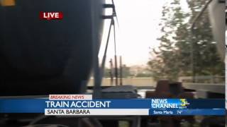 Santa Barbara train versus pedestrian [upl. by Conni192]