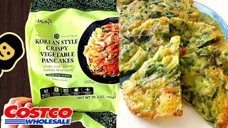 🇰🇷 Korean Style Crispy Vegetable Pancakes  Costco Product Review [upl. by Teague]